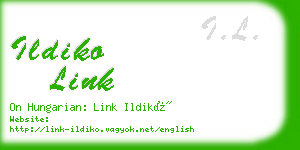 ildiko link business card